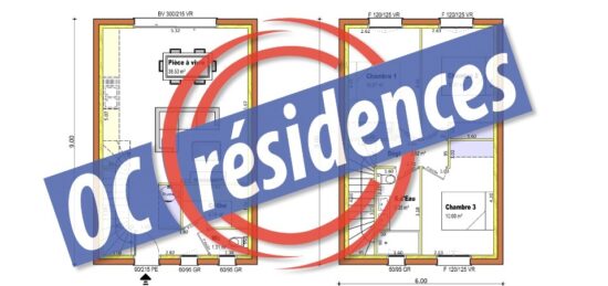 Plan de maison Surface terrain 82 m2 - 4 pièces - 3  chambres -  sans garage 